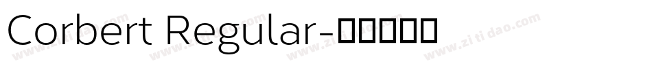 Corbert Regular字体转换